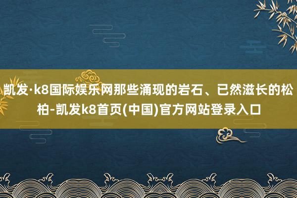 凯发·k8国际娱乐网那些涌现的岩石、已然滋长的松柏-凯发k8首页(中国)官方网站登录入口