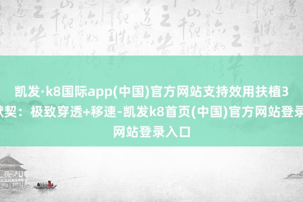凯发·k8国际app(中国)官方网站支持效用扶植35%默契：极致穿透+移速-凯发k8首页(中国)官方网站登录入口