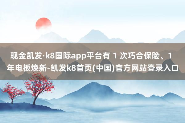现金凯发·k8国际app平台有 1 次巧合保险、1 年电板焕新-凯发k8首页(中国)官方网站登录入口