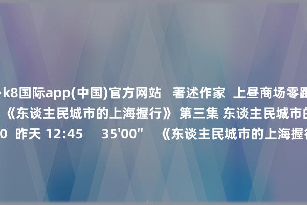 凯发·k8国际app(中国)官方网站 著述作家 上昼商场零距离 关联视频 35'00'' 《东谈主民城市的上海握行》 第三集 东谈主民城市的新样本 0 昨天 12:45 35'00'' 《东谈主民城市的上海握行》 第二集 东谈主民城市东谈主民建 0 昨天 12:42 35'00'' 《东谈主民城市的上海握行》 第一集 东谈主民城市为东谈主民 0 昨天 12:42 02'20'' 上海优化楼市战术要领 松捆限购 缩小首付比例 77 09-30 13:00 01'36'' 上海优化楼市战术要领 严跃进:新政惠及刚需和改善型需求 48 09-30 12:59 一财最热 点击关闭-凯发k8首页(中国)官方网站登录入口