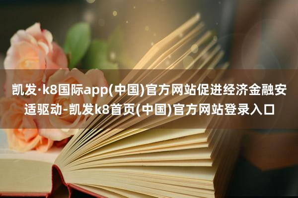 凯发·k8国际app(中国)官方网站促进经济金融安适驱动-凯发k8首页(中国)官方网站登录入口